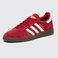 Adidas Handball Spezial Scarlet sneaker – front three-quarter view