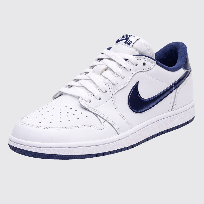 Air Jordan 1 Low 85 Metallic Blue zapatilla – vista frontal 3/4