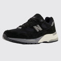 New Balance 992 Black Grey White sneaker – front three-quarter view