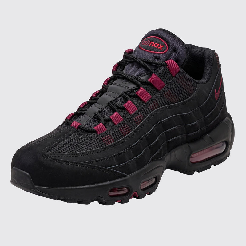 Nike Air Max 95 GS Black Red sneaker – front three-quarter view