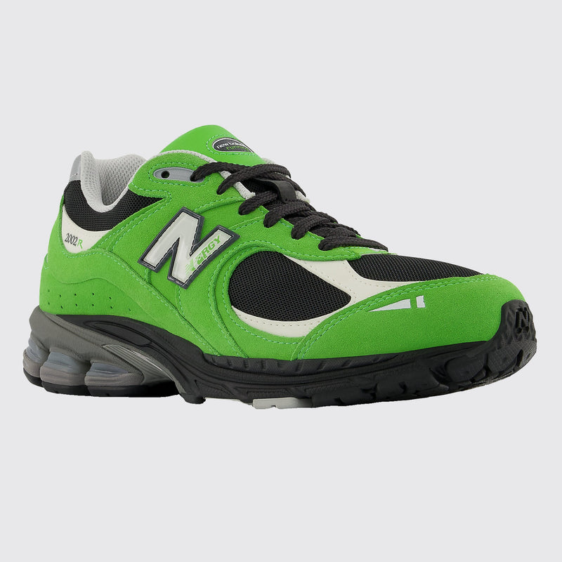 New Balance 2002R Good Vibes Green Apple sneaker – front three-quarter view