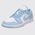 Air Jordan 1 Low Aluminum Damen Sneaker – Dreiviertel-Vorderansicht