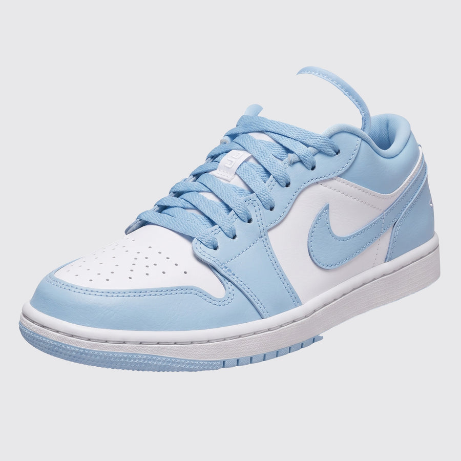 Air Jordan 1 Low Aluminum Damen Sneaker – Dreiviertel-Vorderansicht