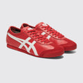 Onitsuka Tiger Mexico 66 Classic Red White Sneaker – Dreiviertelansicht des Paares von der anderen Seite