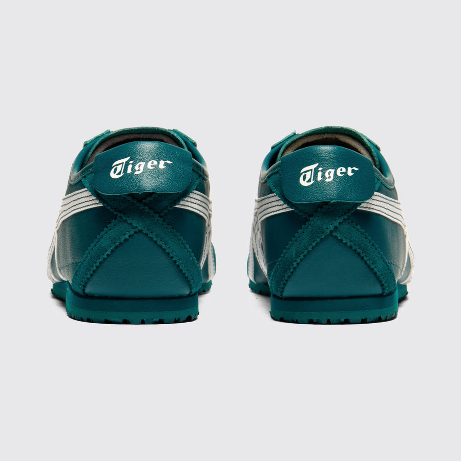 Onitsuka Tiger Mexico 66 Spruce Green White Sneaker – Rückansicht des Paares