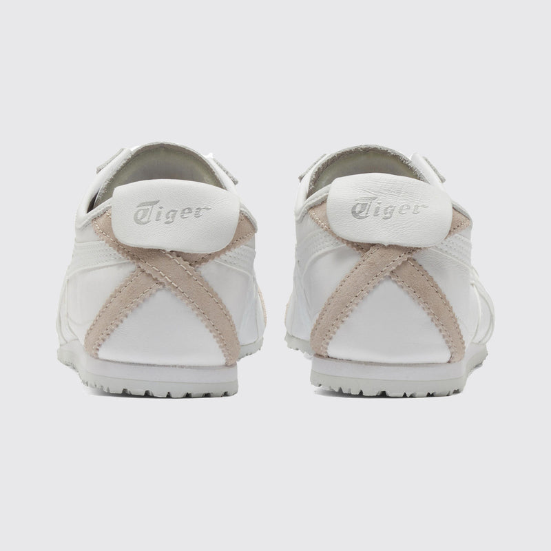 Onitsuka Tiger Mexico 66 White White zapatilla – vista trasera del par