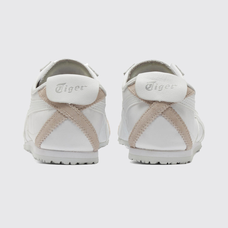 Onitsuka Tiger Mexico 66 White White zapatilla – vista trasera del par