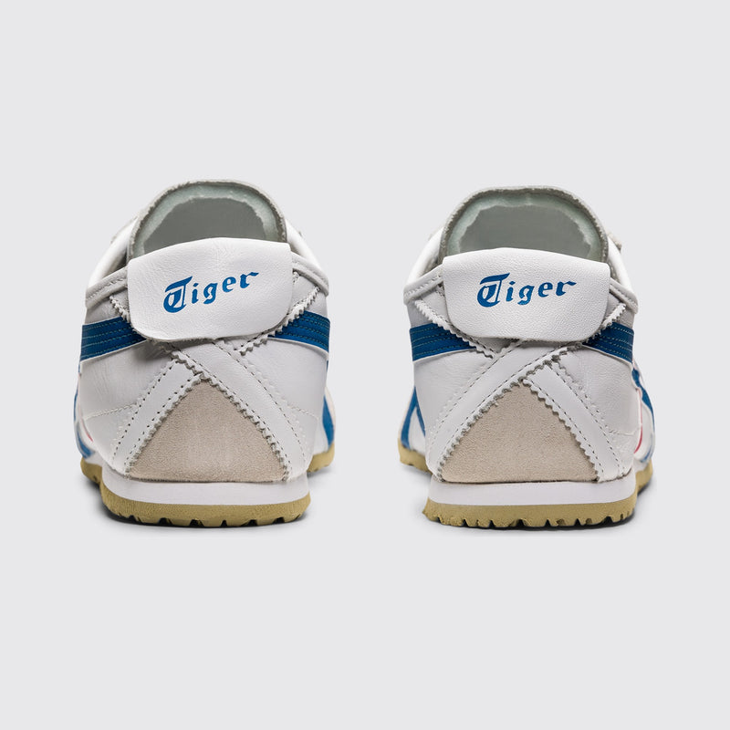 Onitsuka Tiger Mexico 66 White Blue Sneaker – Rückansicht des Paares