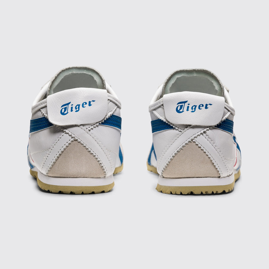 Onitsuka Tiger Mexico 66 White Blue Sneaker – Rückansicht des Paares