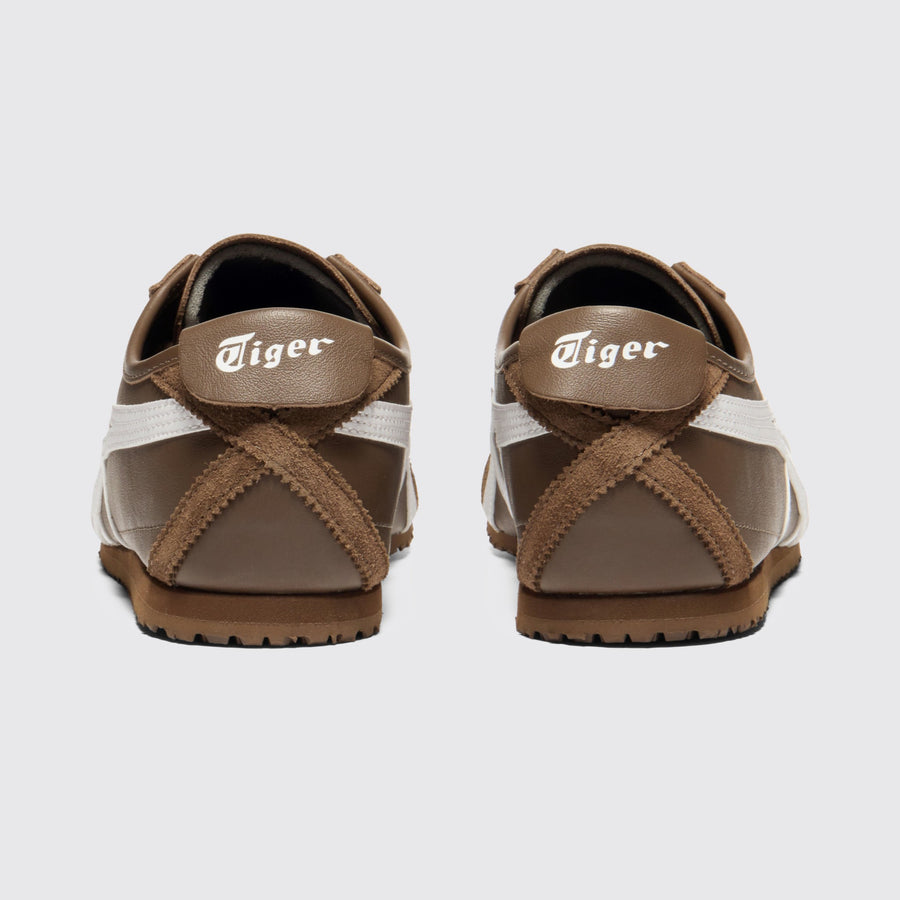 Onitsuka Tiger Mexico 66 Brown Storm White Sneaker – Rückansicht des Paares