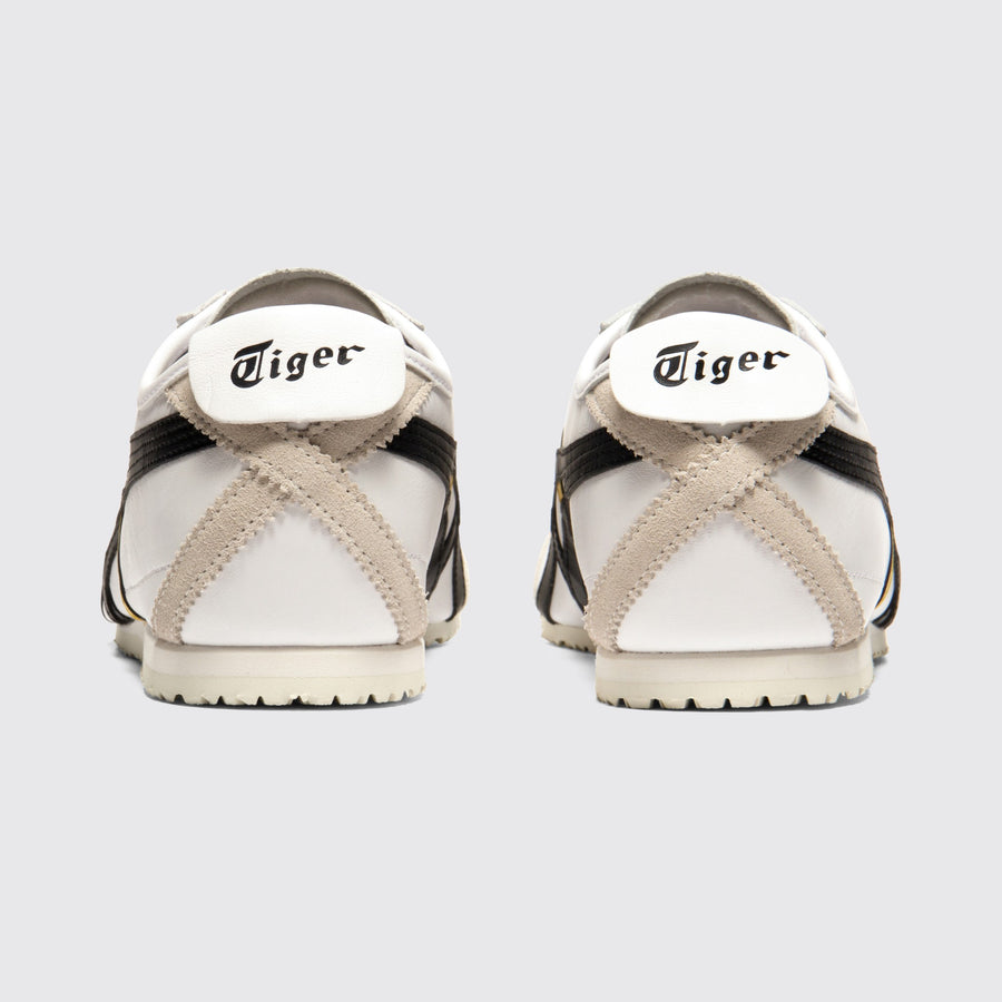 Onitsuka Tiger Mexico 66 White Sunflower Yellow zapatilla – vista trasera del par
