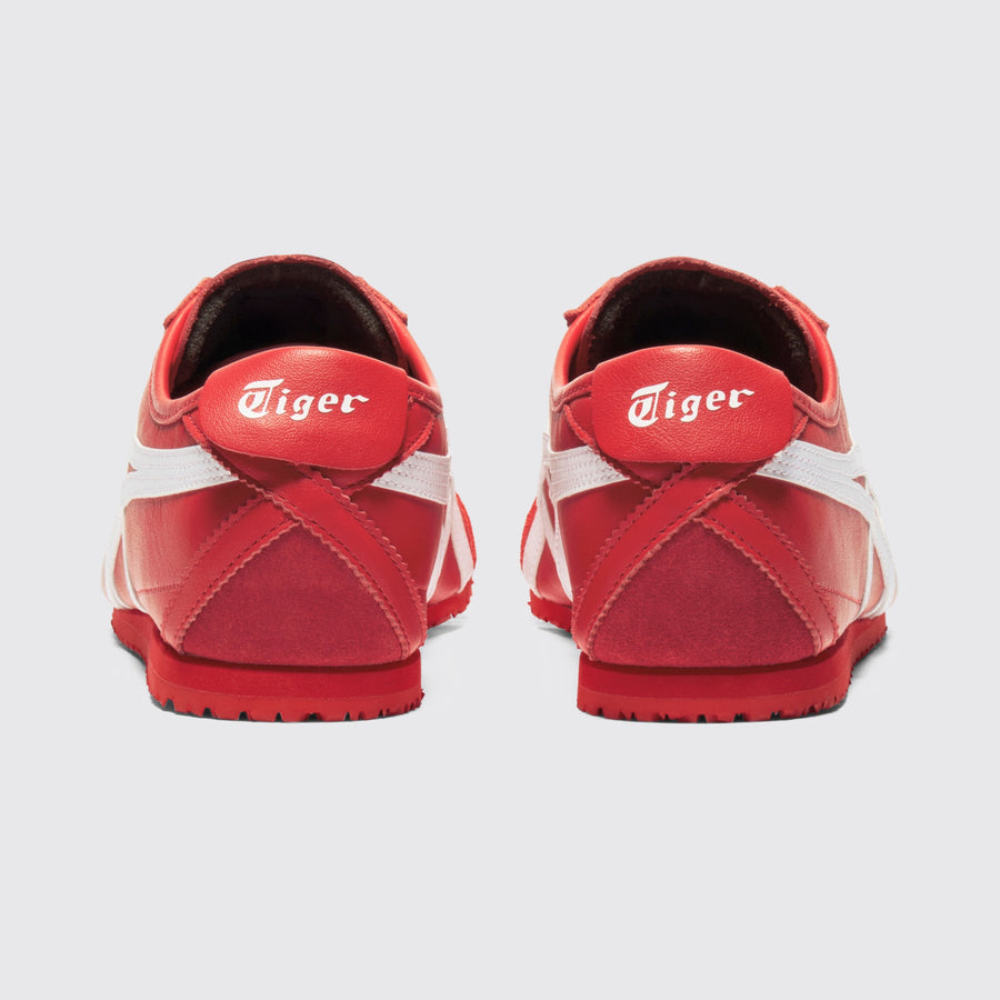 Onitsuka Tiger Mexico 66 Classic Red White Sneaker – Rückansicht des Paares