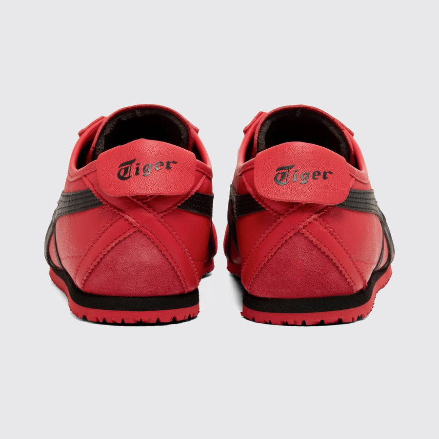 Onitsuka Tiger Mexico 66 Classic Red Black Sneaker – Rückansicht des Paares