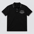 Amiri Tipped Polo Black front view