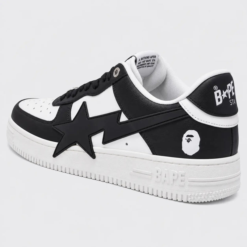A Bathing APE BAPE STA OS Black White sneaker View Studio