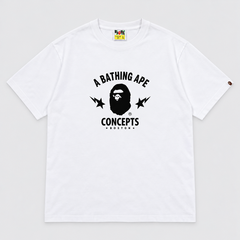 BAPE x Concepts Boston Tee White Vorderansicht