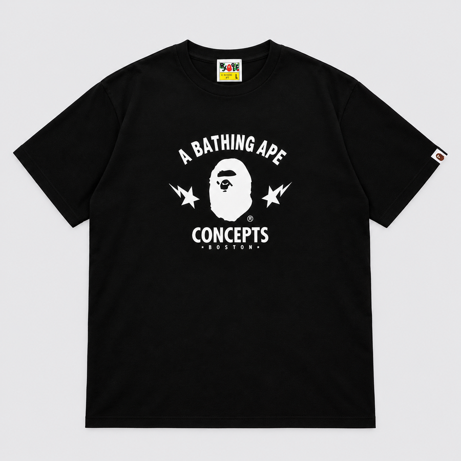 BAPE x Concepts Boston Tee Black Vorderansicht