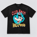 Amiri Club Hollywood Tee Washed Black vista frontal