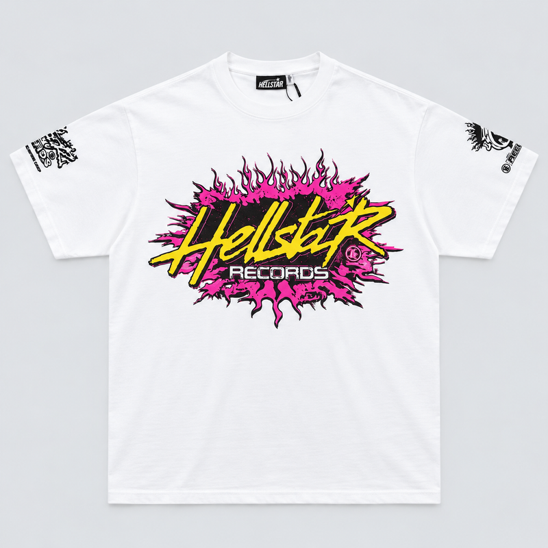 Hellstar Records Tee White Vorderansicht
