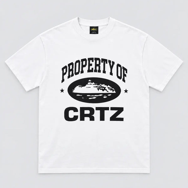 Corteiz Alcatraz Tee White front view