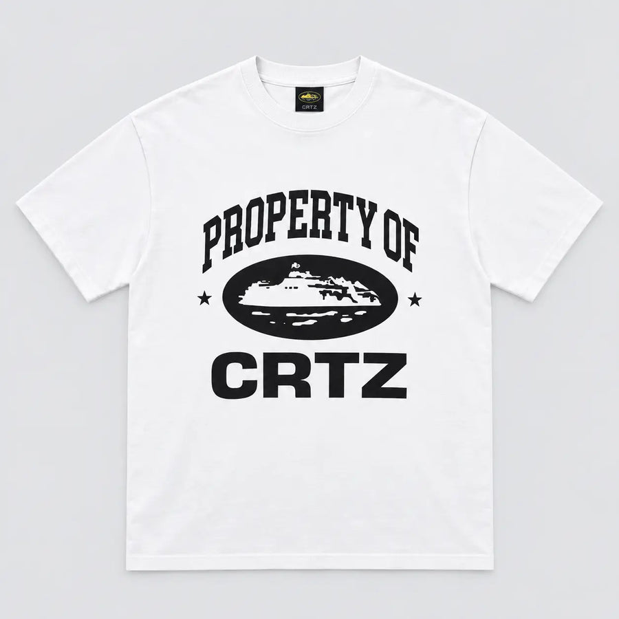 Corteiz Alcatraz Tee White vista frontal