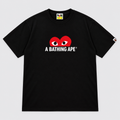 BAPE x COMME des GARÇONS PLAY Heart Tee Black Vorderansicht