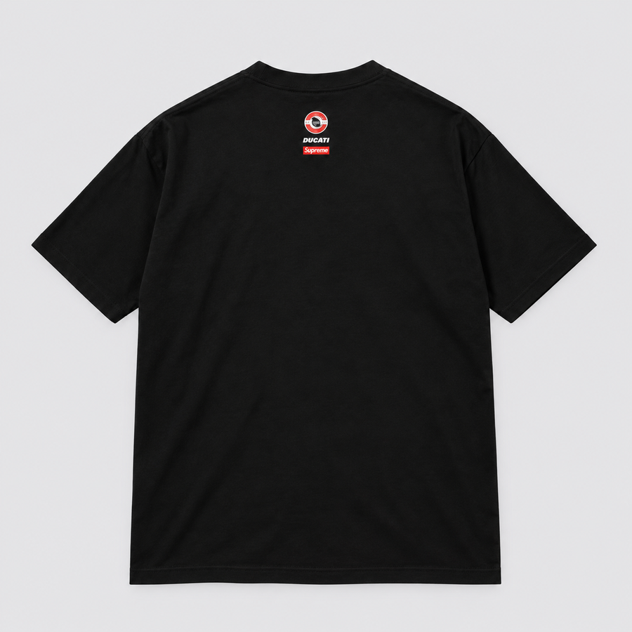 Supreme x Ducati Bike Tee Black back view