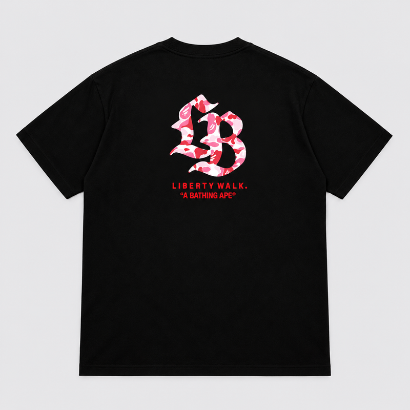 BAPE x Liberty Walk Racing Tee Black Rückansicht