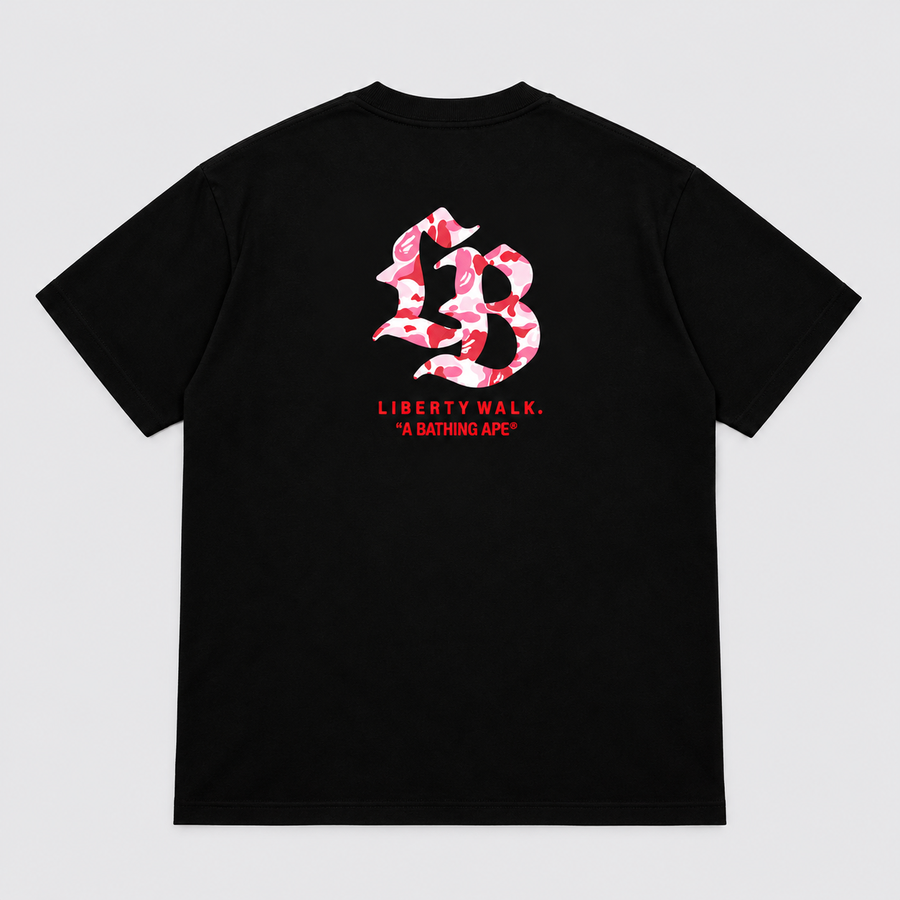 BAPE x Liberty Walk Racing Tee Black Rückansicht