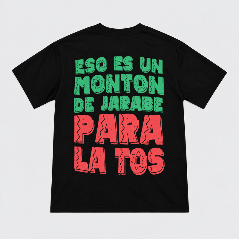 Awful Lot Of Cough Syrup Cowboy Tee Black Rückansicht