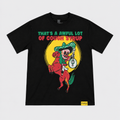 Awful Lot Of Cough Syrup Cowboy Tee Black Vorderansicht