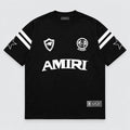 Amiri Football Tee Black Vorderansicht