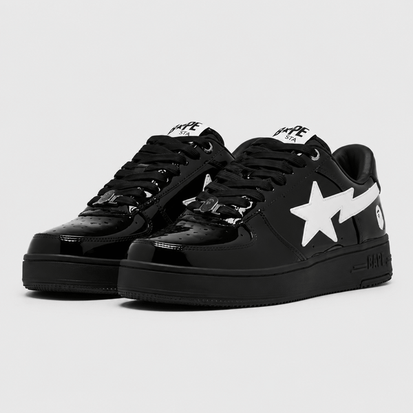A Bathing APE BAPE STA Black White sneaker – detail view 2