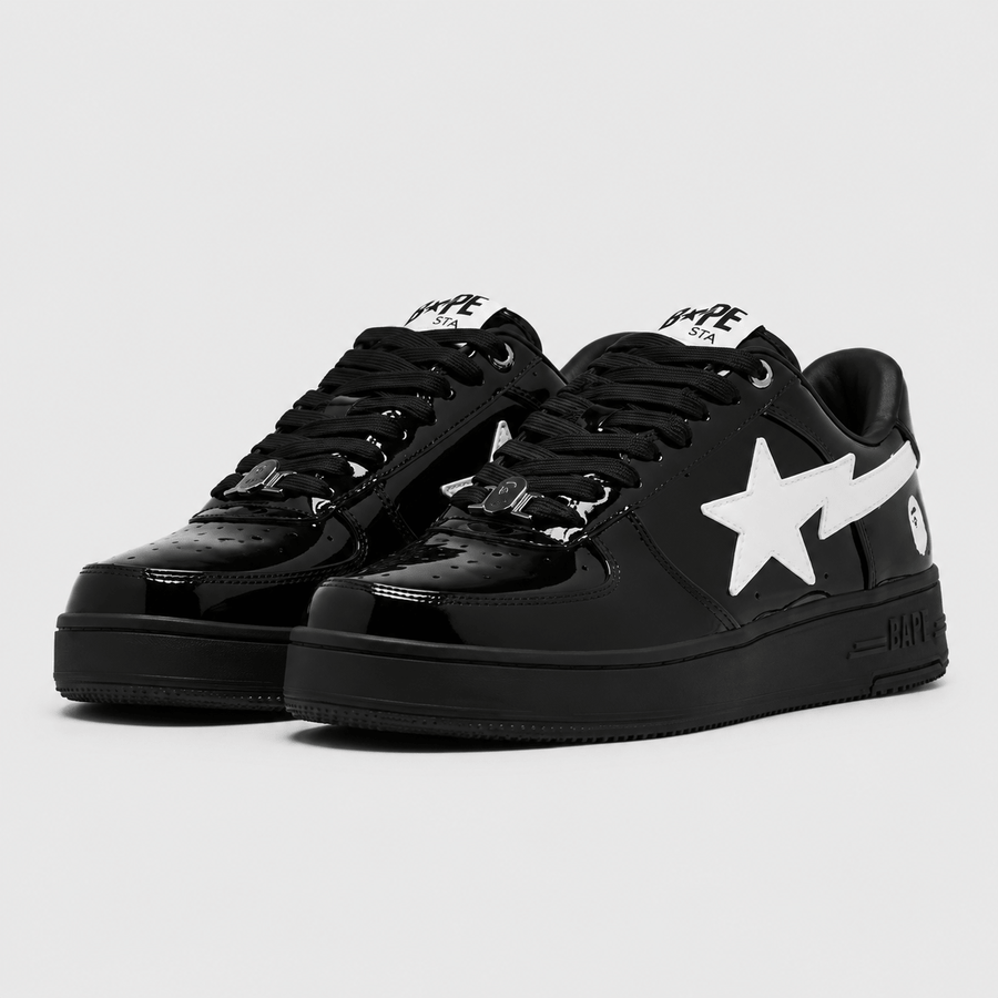 A Bathing APE BAPE STA Black White