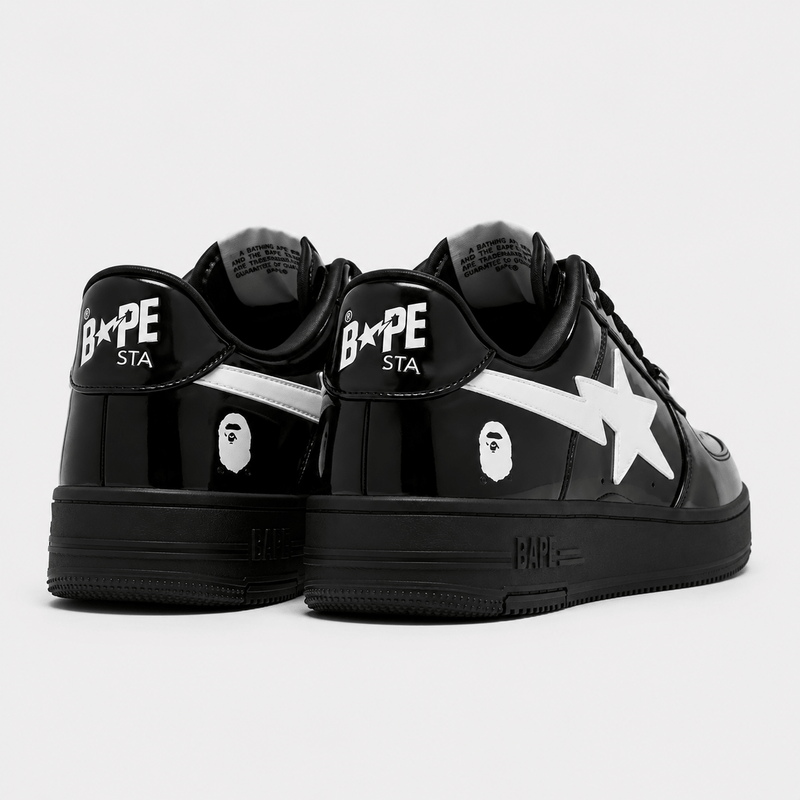 A Bathing APE BAPE STA Black White