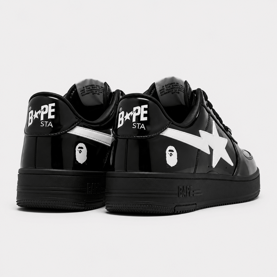 A Bathing APE BAPE STA Black White