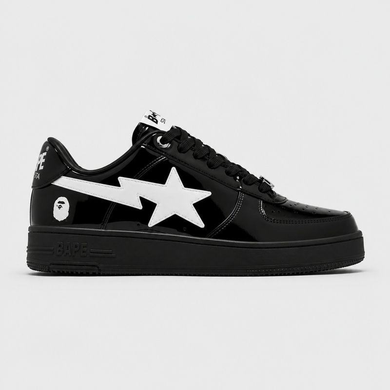 A Bathing APE BAPE STA Black White