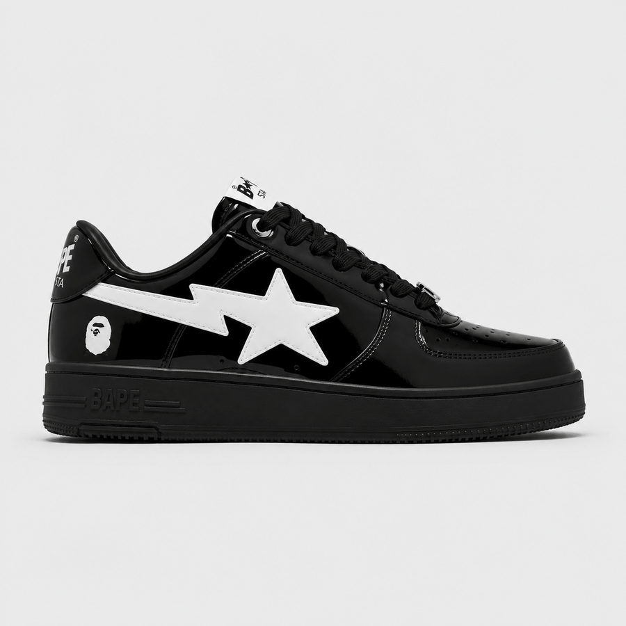 A Bathing APE BAPE STA Black White