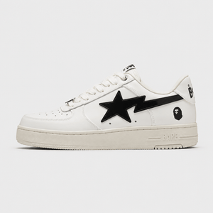 A Bathing APE BAPE STA #22 White Black sneaker – side view