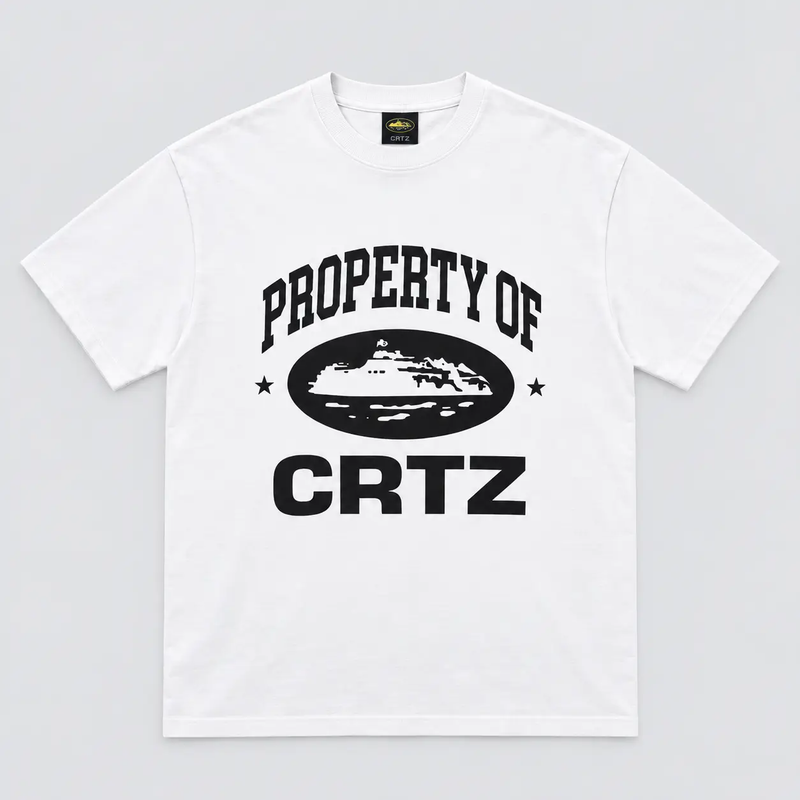 Corteiz Alcatraz Tee White front view