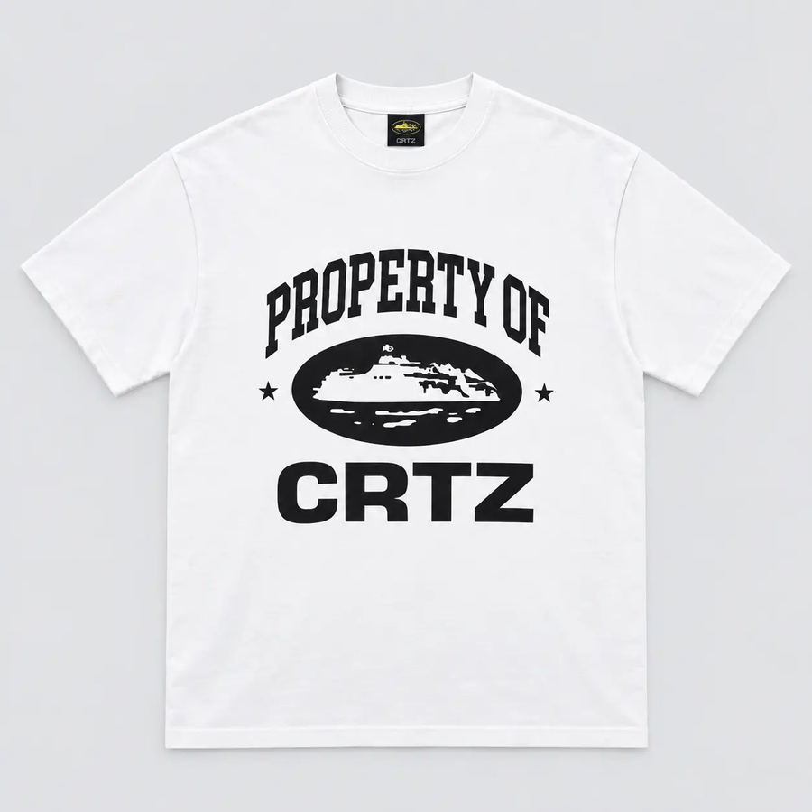 Corteiz Alcatraz Tee White front view