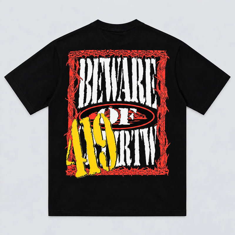 Corteiz Is Not For Sale Tee Black back view