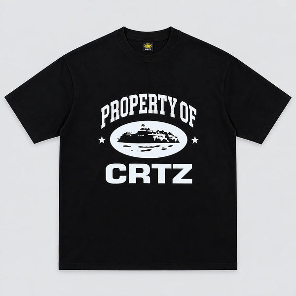 Corteiz Alcatraz Tee Black front view
