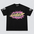Hellstar Records Flame Logo Tee Black front view