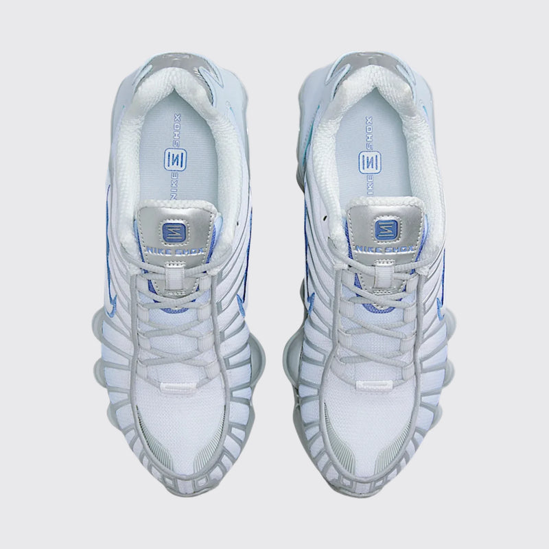 Nike Shox TL Metallic Platinum white sneakers