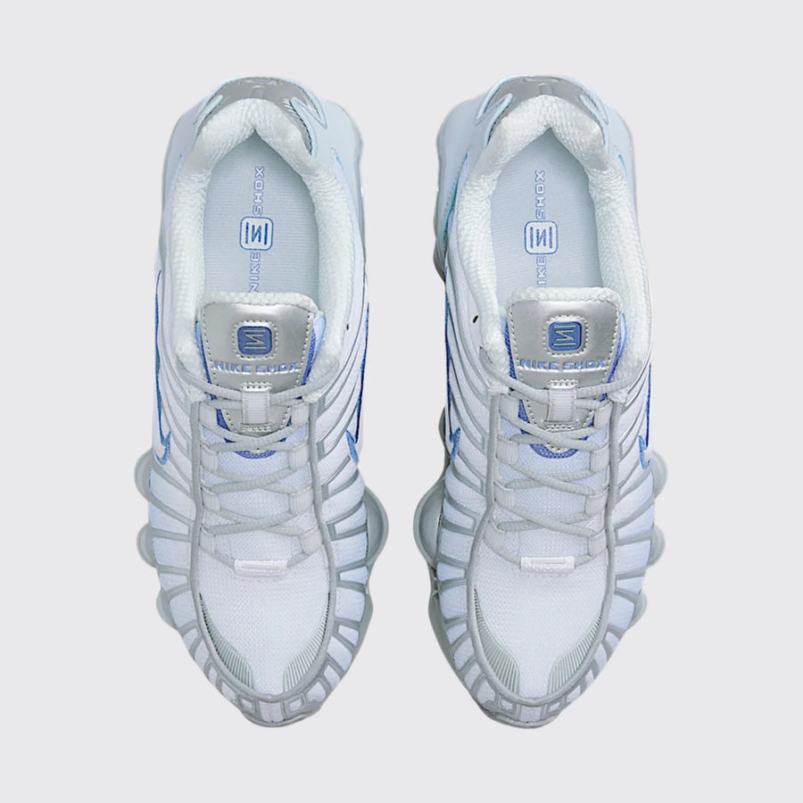 Nike Shox TL Metallic Platinum white sneakers