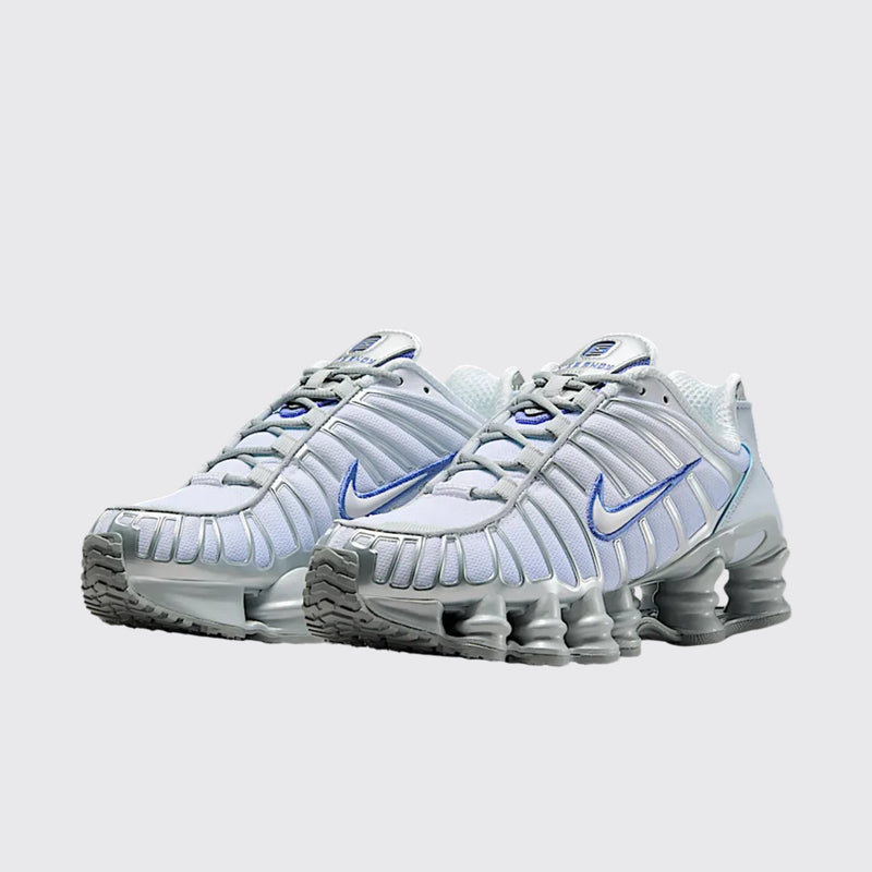 Nike Shox TL Metallic Platinum white sneakers