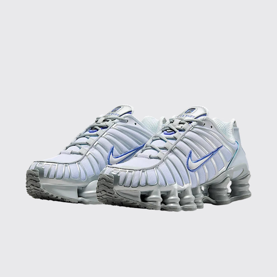 Nike Shox TL Metallic Platinum white sneakers