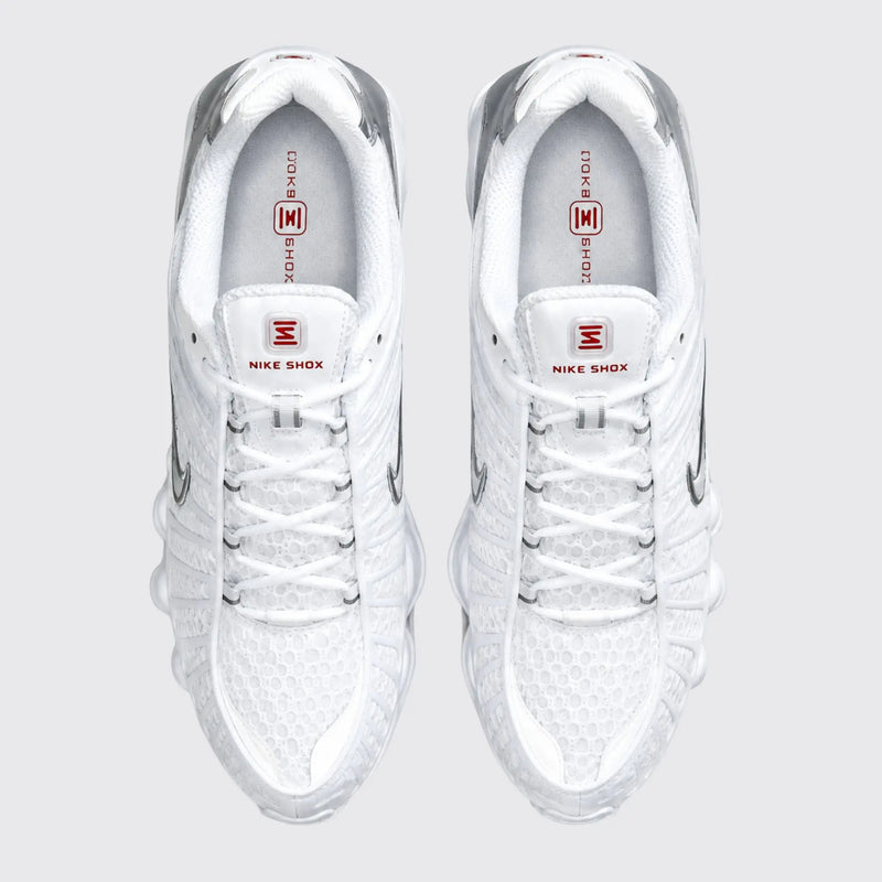 Nike Shox TL White Silver sneakers