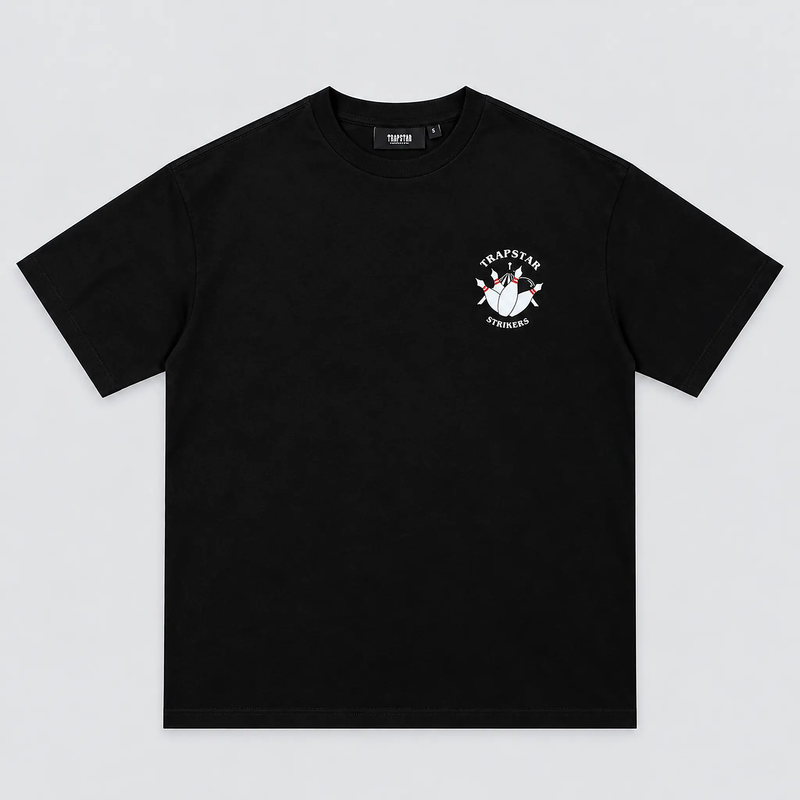 Trapstar Bowling Tee Black front view